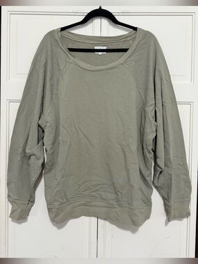 Mate the Label organic cotton pullover sweatshirt Womens size 3X green